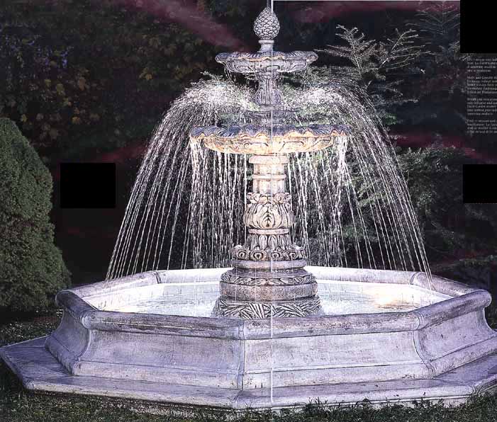 Large Marble Fountain with Pool